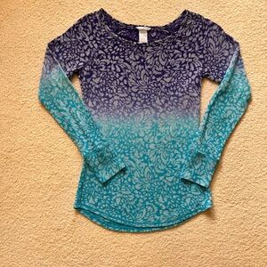 Jockey Purple and White Patterned Top